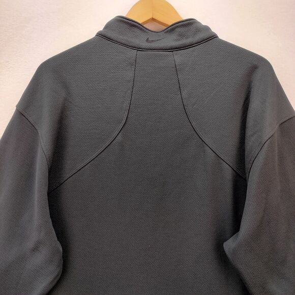 Nike Golf Jacket Men 2XL Black Long Sleeve 1/4 Zip Pullover Sport Cover Up 40009 - Picture 9 of 12